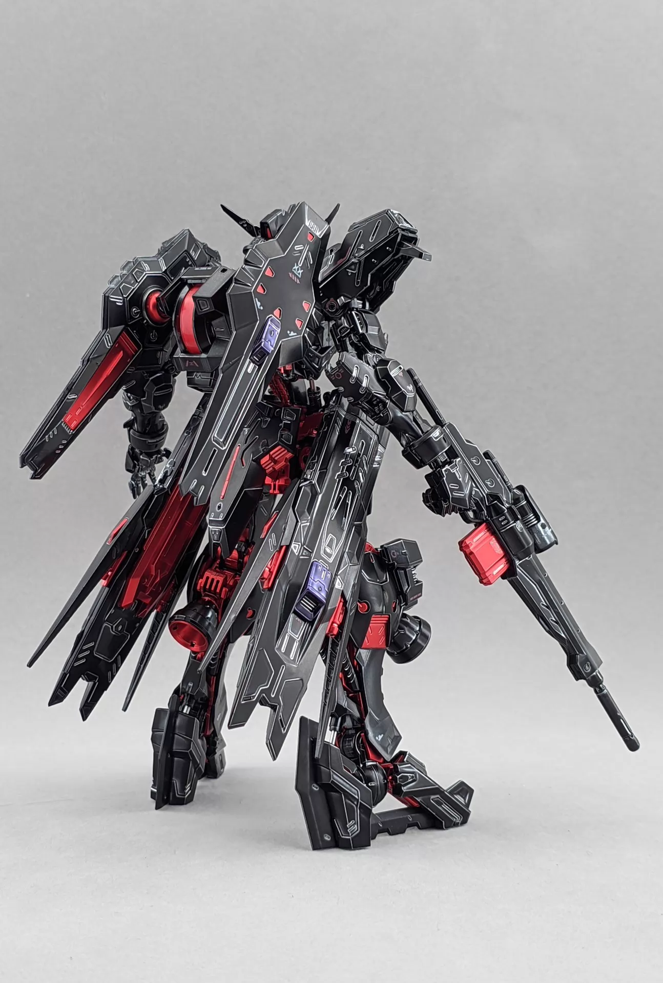 [Custom Electroplating] MG 1/100 ASW-G-XX Gundam Vidar (Titanium/Twilight Electroplated color scheme) Model Kit