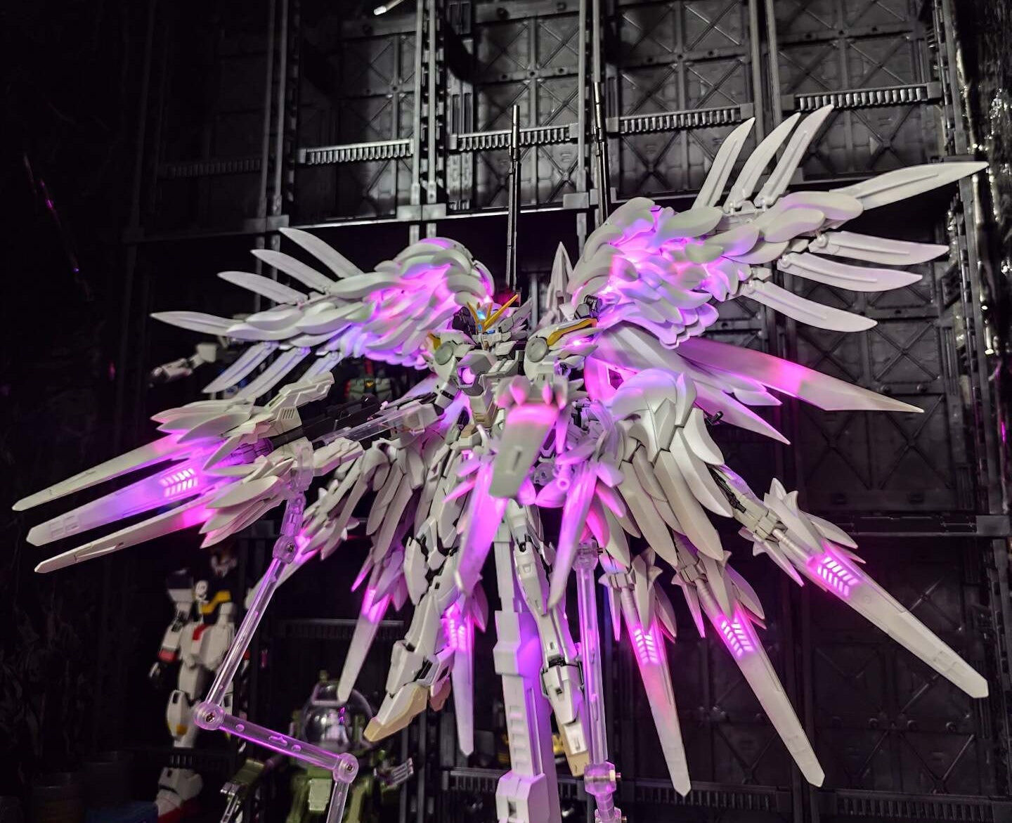 [Light/Color customization]Daban 1/100 8827 Fix MG XXXG-00YSW Wing Gundam Snow White Prelude Model Kit Light-up Assembled Version