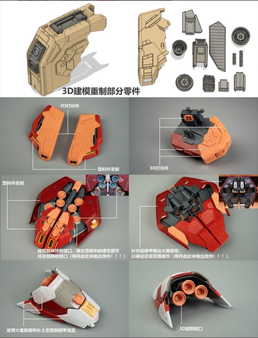 [Resin Kit] PRE-ORDER Yujiao 1/100 Sazabi 1.0 Enhanced Conversion Kit