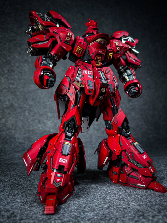 [Painted Resin Kit]  YUJIAO LAND 1/100 MG MSN-04 SAZABI  Resin Conversion Kit