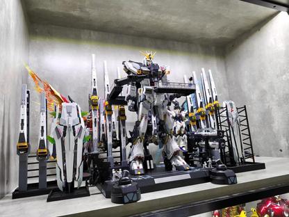 [3D printed pieces] Bandai/Daban Metal Structure Nu ν Gundam Fin Funnel Stand/ Weapon Stand