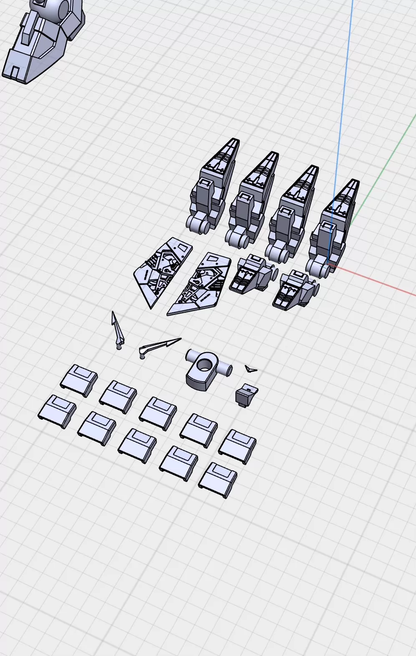 [3D printed pieces] 3D printed pieces for TX-ff104 Alyzeus