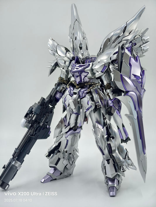 [Color customization]Comet Technology-01-Crimson Drei MG 1/100 GK Sinanju Model Kit (Matting metallic red color scheme) Model Kit