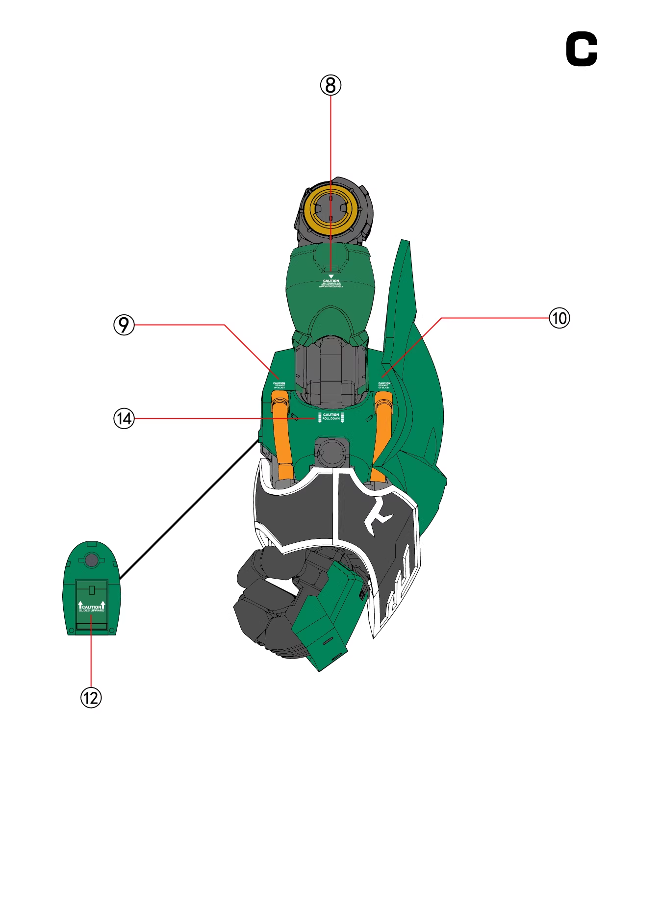[Water decals] TOZ Decals for NZ-666 Osiris Aerial Dominator Model Water Sticker Model Accessories Hobby DIY