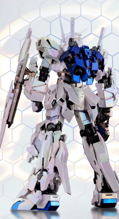 [Custom Electroplating] MGEX Unicorn Ver.Ka 1/100 RX-0 Assembly (Electroplated Iridescent white color scheme) Model Kit