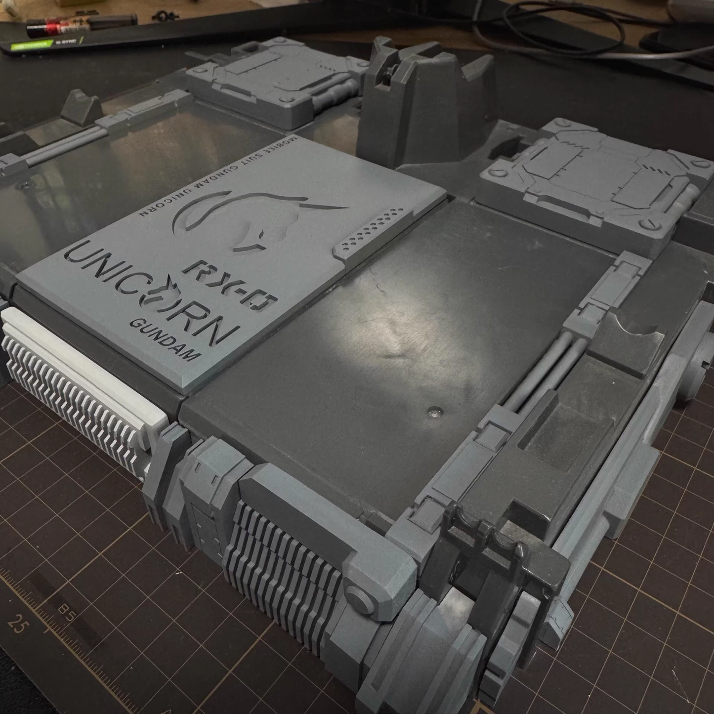 [3D printed parts] PG Unicorn / PGU Nu Gundam Stand Upgrade Parts, 1/60 scale