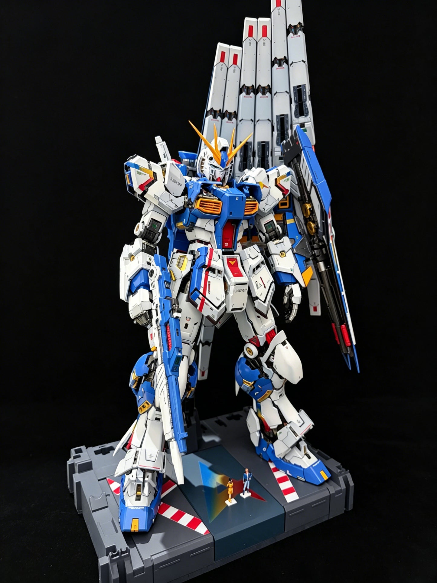 [Color customization] PG Unleashed 1/60 Nu Gundam (FF color scheme) model kit