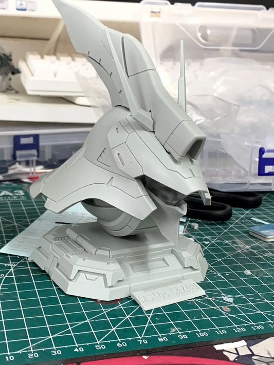 [Gundam Bust Resin pieces] Sazabi Head Bust -airlift