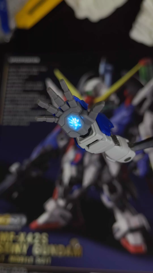 [3D printed pieces] MGSD Destiny Gundam - Hand Cannon / Palm Blast Effect Parts with Magnetic LED