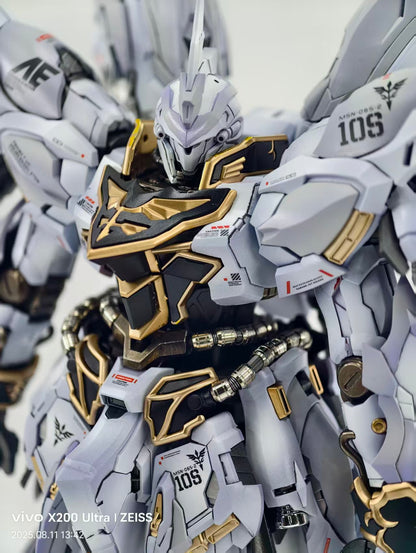 [Color customization]Comet Technology-01-Crimson Drei MG 1/100 GK Sinanju Model Kit (Shading white purple color scheme)