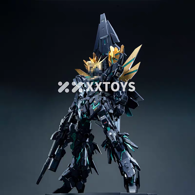 [Pre-Order] XXtoys Studio 1/35 RX-0 Unicorn-02 Banshee (Metallic Green Frame/Electroplated Gold Frame)