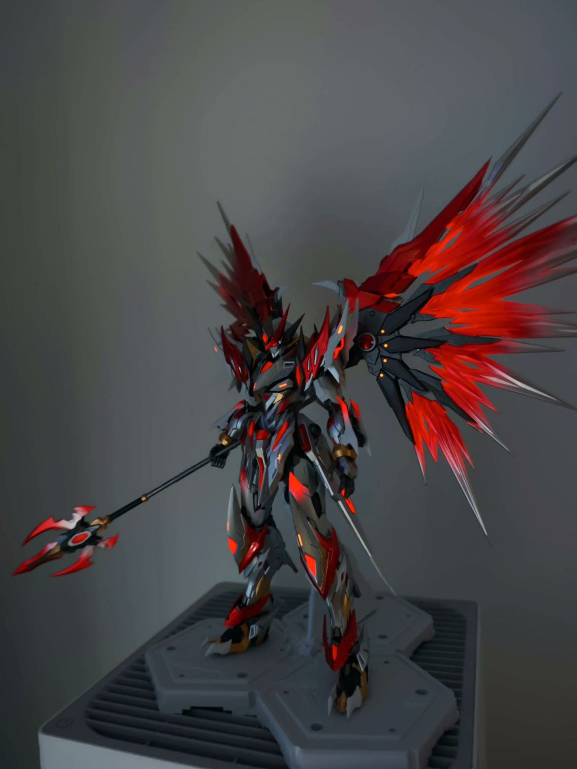 [Color customization] Legend of Star General MNP-XH01 Bai-Qi (Silver and red color scheme) Model Kit