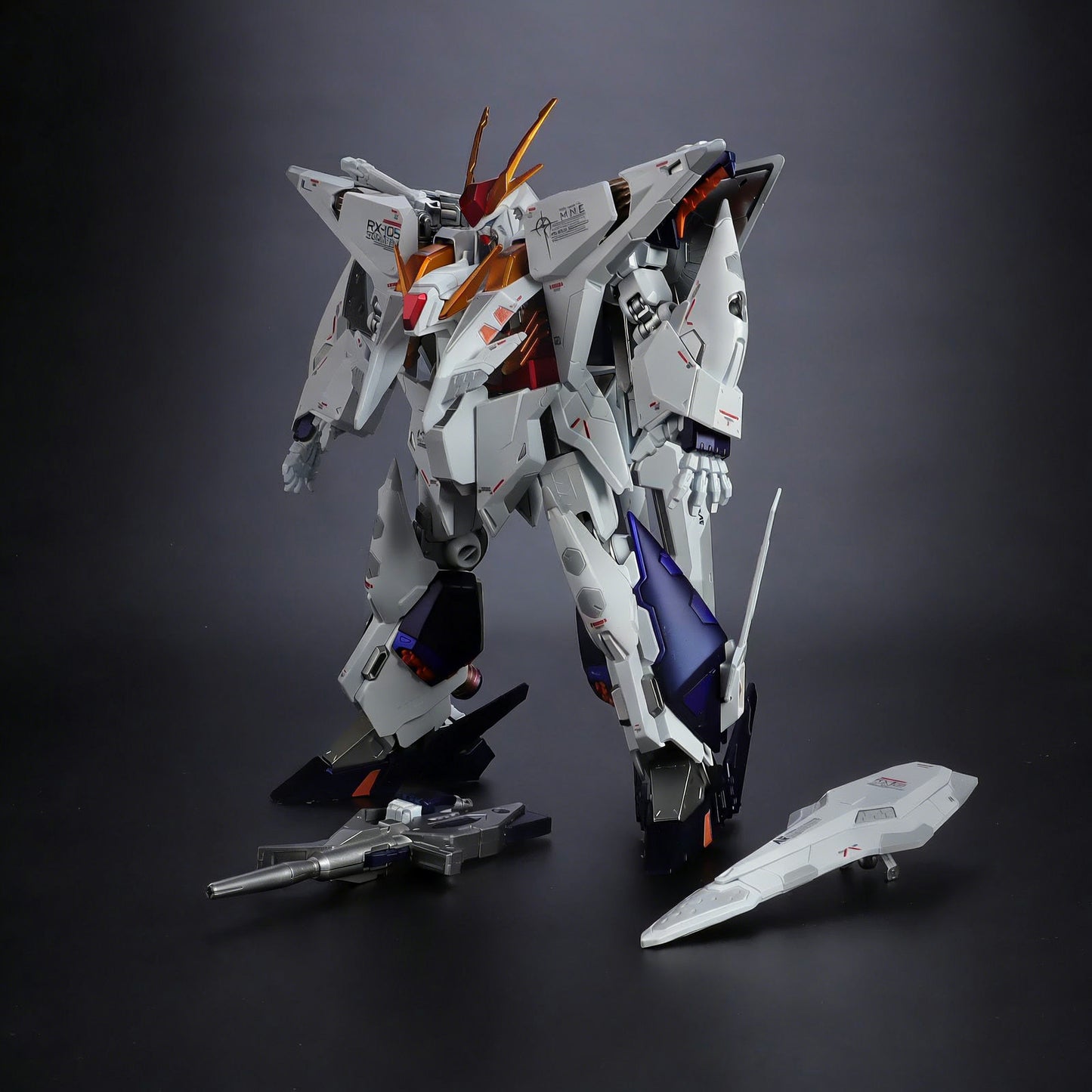[Color customization] JUJIANG HG 1/144 RX-105 XI (Imitation electroplating color sheme) Model Kit