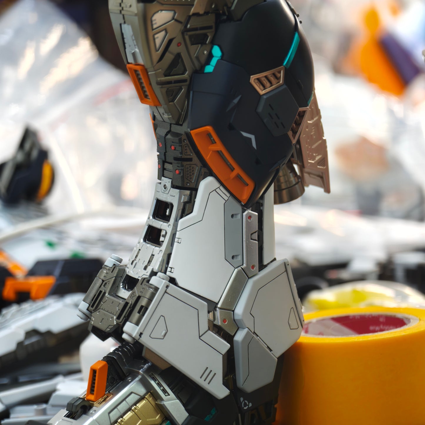 [Color customization] PG Unleashed 1/60 Nu Gundam+resin enhanced conversion parts (Original/ FF-V Fukuoka/Kenichi Kuryu color scheme) model kit