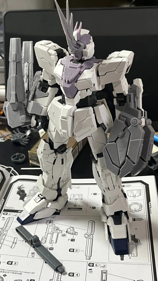 [3D printed parts] MGEX 1/100 Unicorn Banshee/Phenex Conversion Parts (PG-style Head, Chest, Legs, Weapons)-airlift