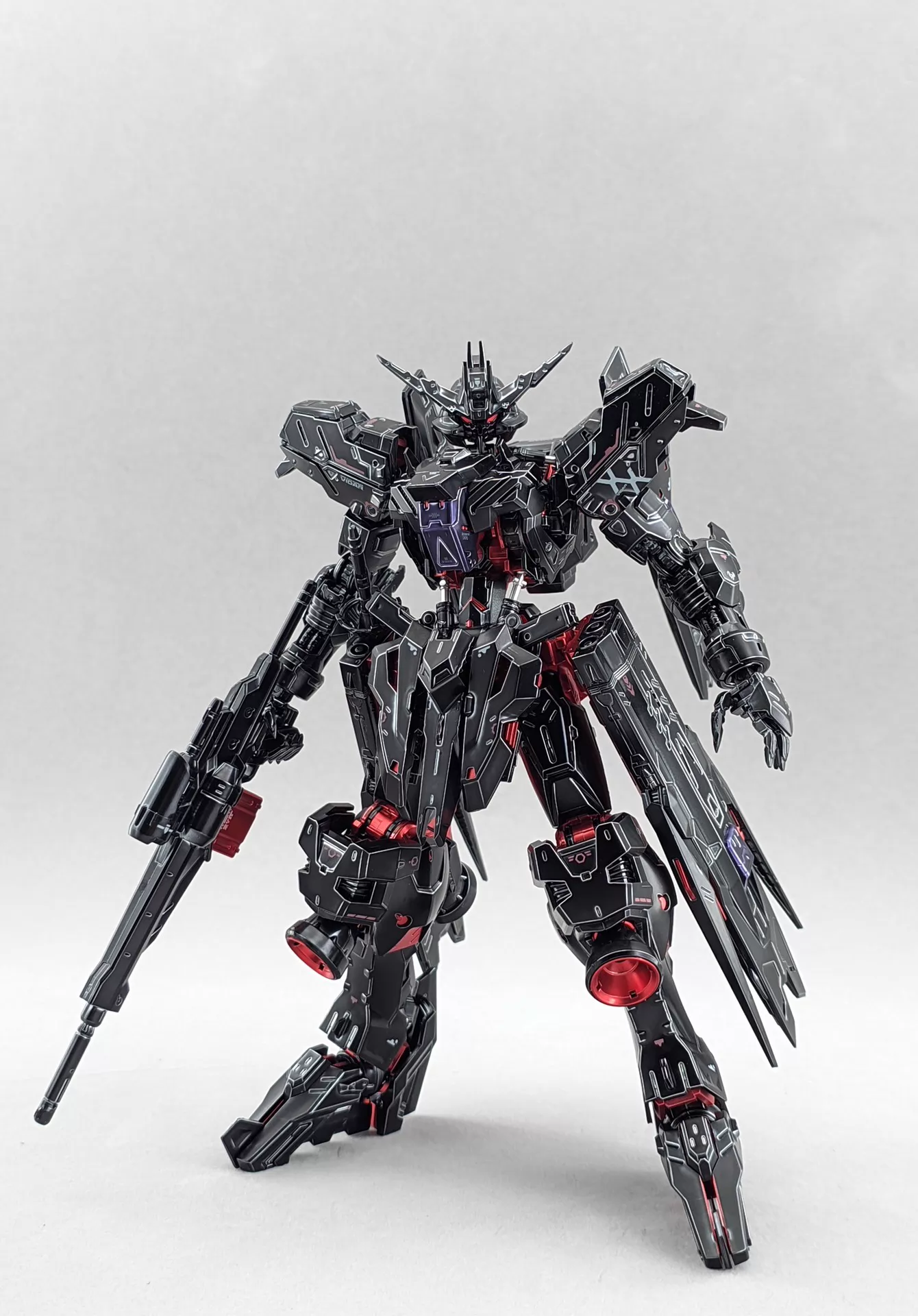 [Custom Electroplating] MG 1/100 ASW-G-XX Gundam Vidar (Titanium/Twilight Electroplated color scheme) Model Kit