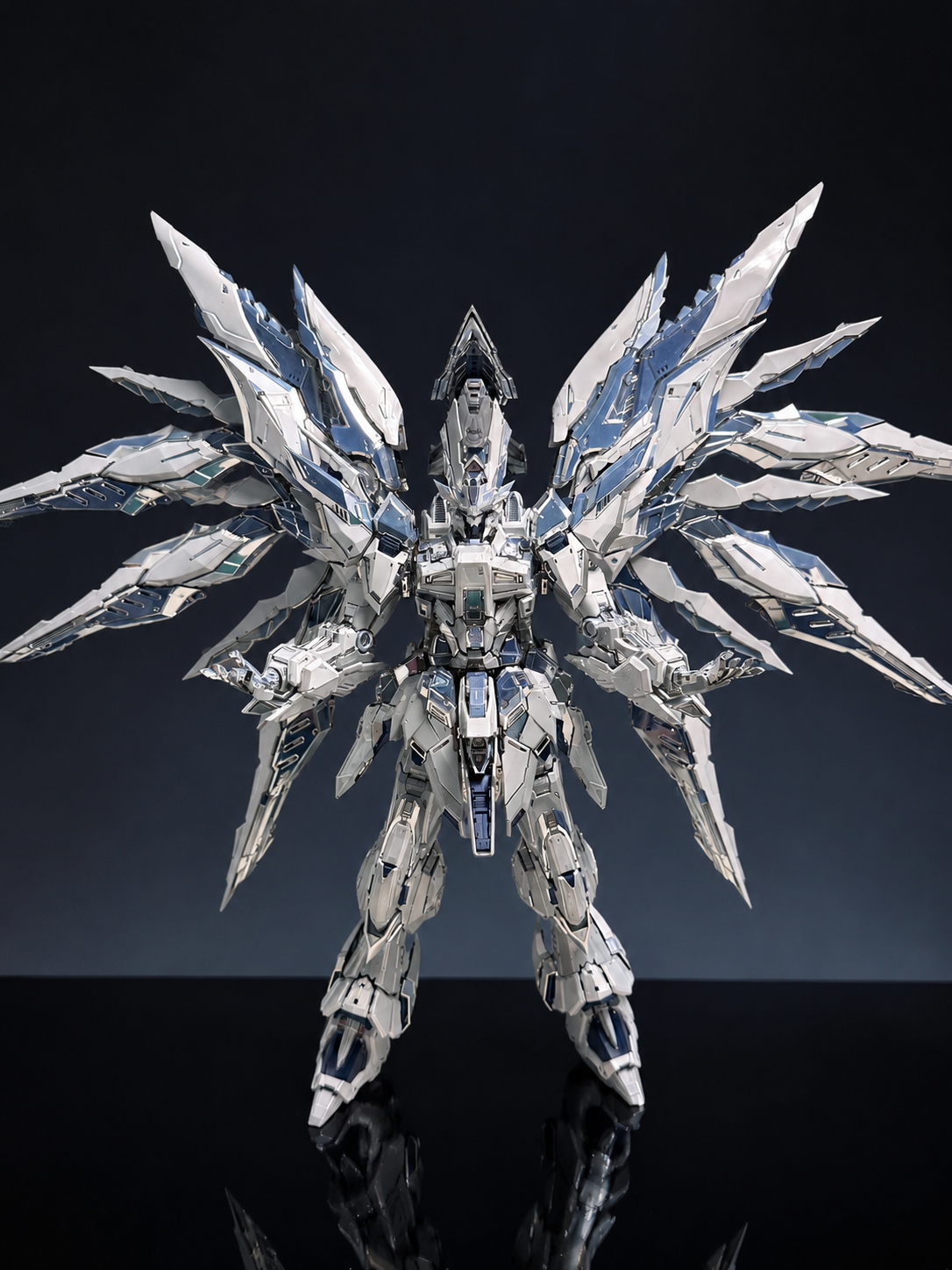 [Custom Electroplating] Einta Industries Sky Defender 1/72 Model Kit (Twilight electroplated color scheme) Model Kit