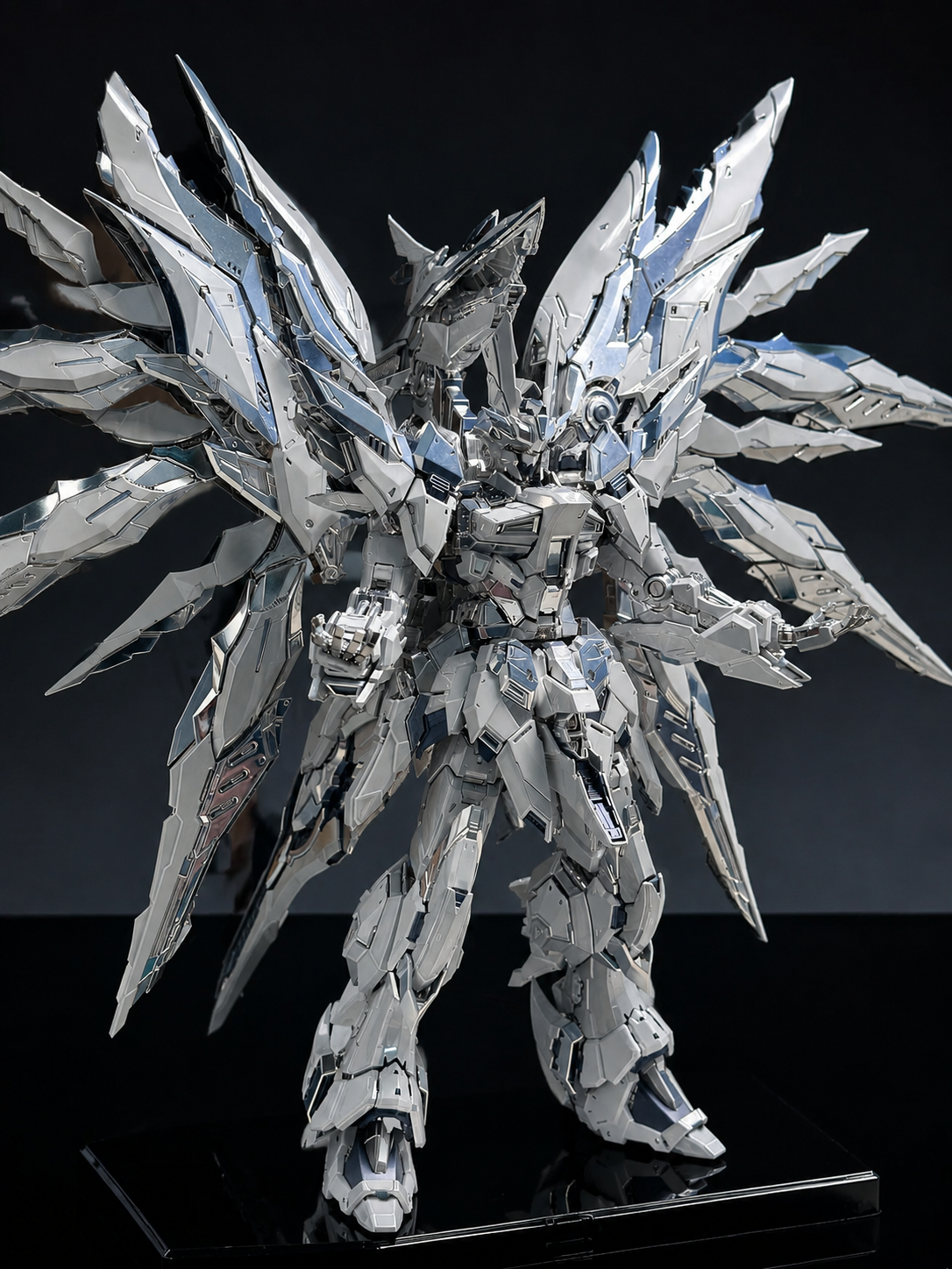 [Custom Electroplating] Einta Industries Sky Defender 1/72 Model Kit (Twilight electroplated color scheme) Model Kit