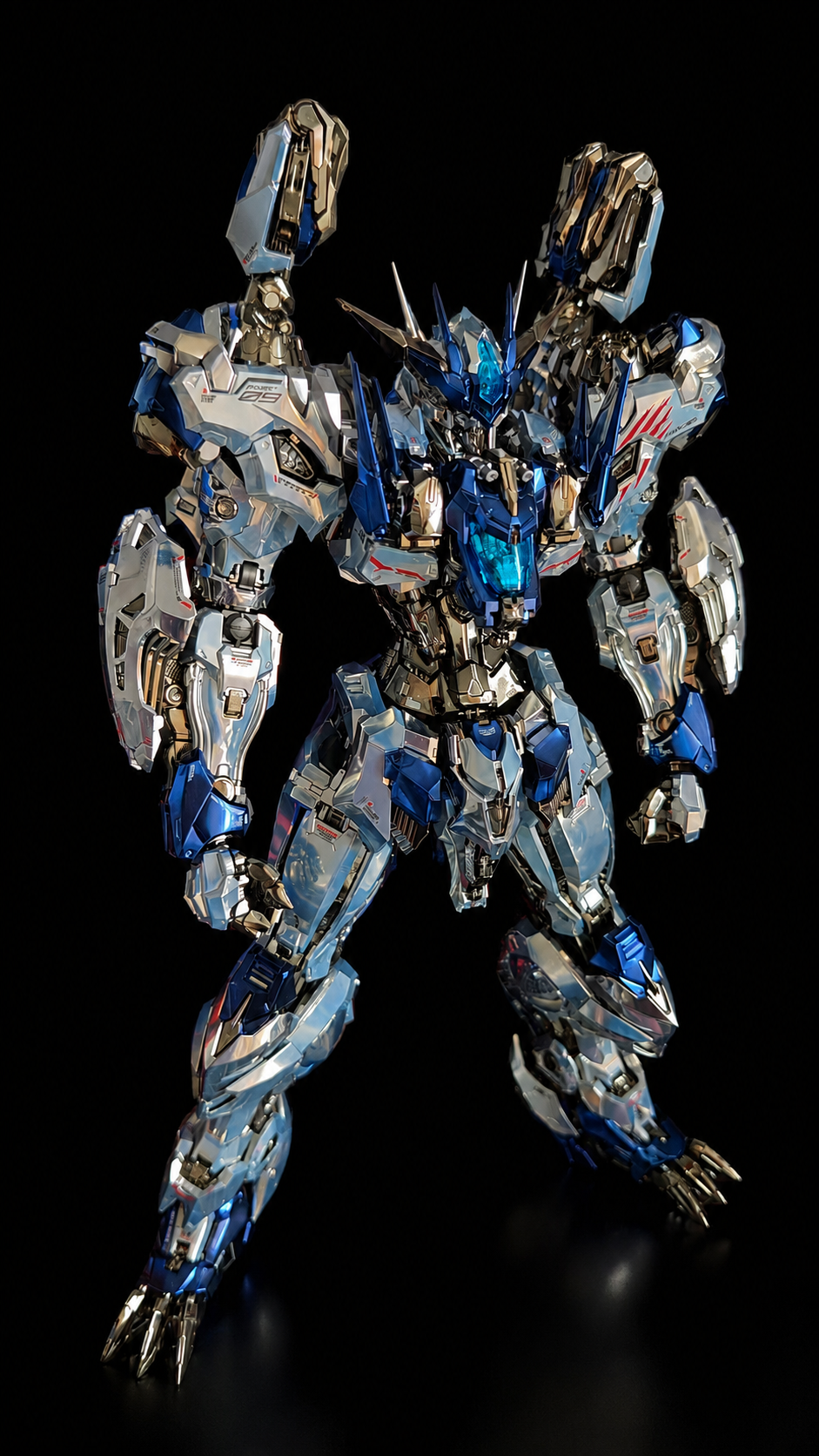 [Custom Electroplating] Infinity Nova RMD Fenrir 1/72 Scale (Ice Blue Electroplating Color Scheme) Model Kit