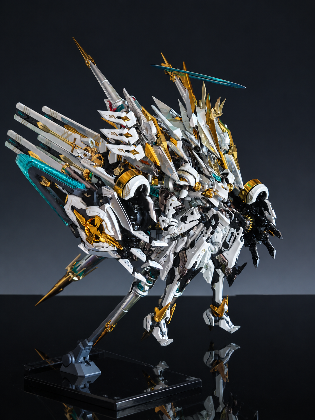 [Custom Electroplating] Daiblos Core CZ-011B Colada (Titanium Electroplating White Gold 2 Color Scheme) model kit