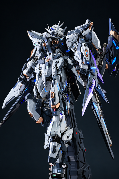 [Custom Painting] Vientiane Fusion - 02 - Meteor with Maintenance Base and Support Unit (Grey Color Scheme ) Model Kit