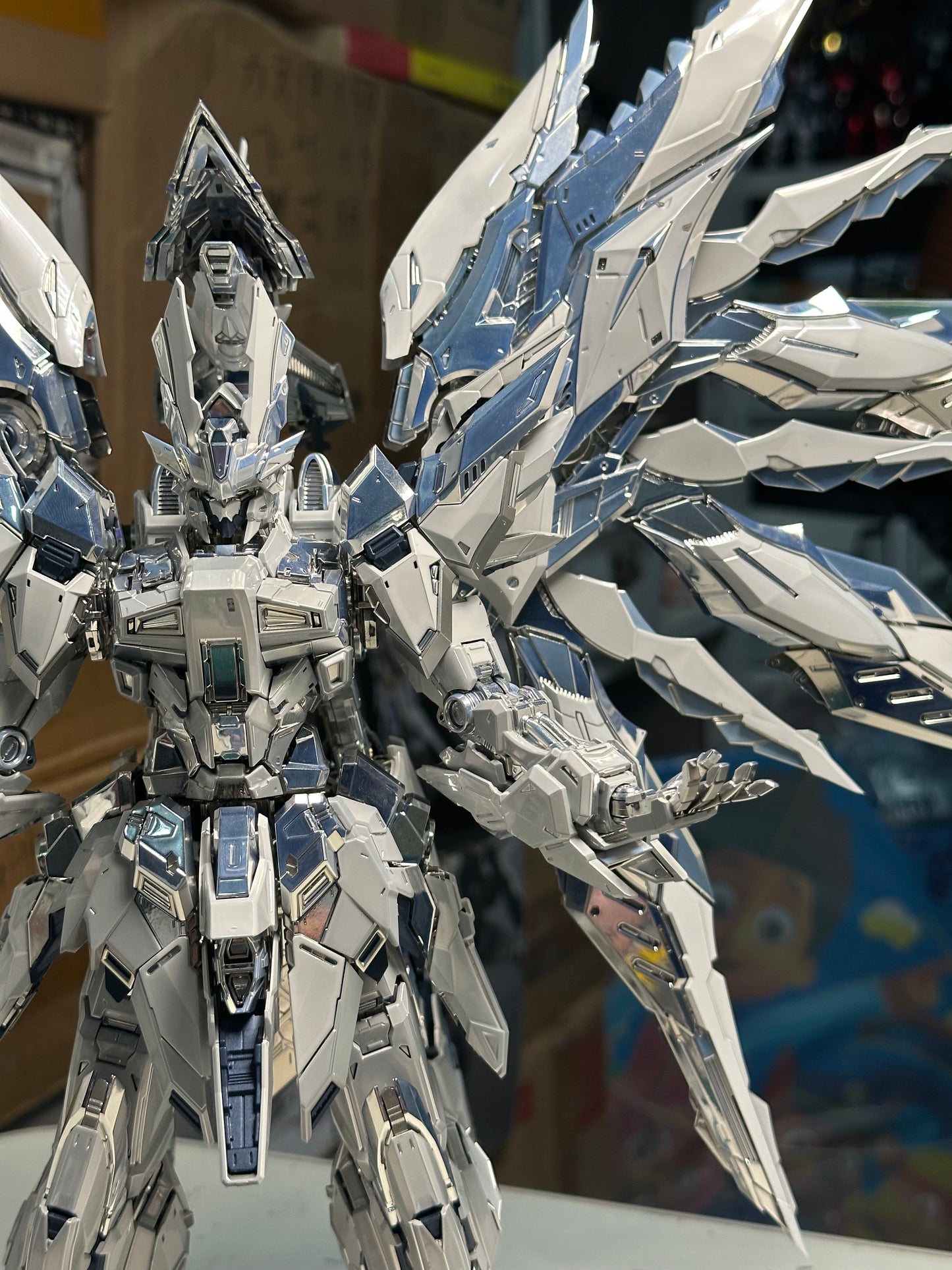 [Custom Electroplating] Einta Industries Sky Defender 1/72 Model Kit (Twilight electroplated color scheme) Model Kit