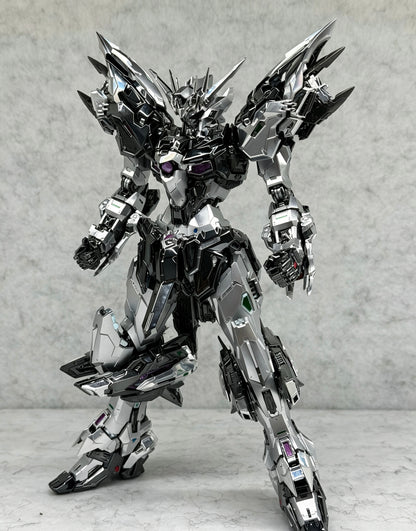 [Custom Electroplating] Infinite Dimension RT-002 Nemesis (Titanium Black with Holographic Silver Electroplated Color Scheme) Model Kit