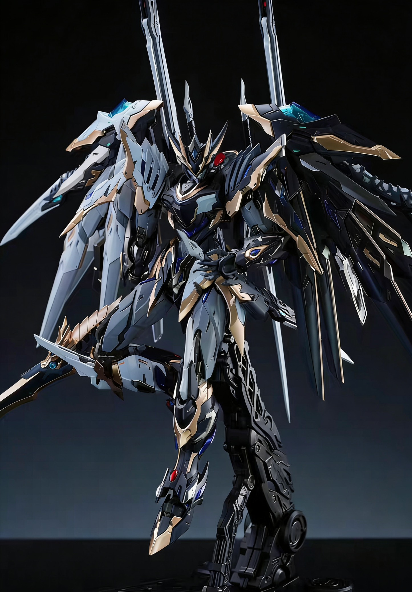 [Color customization] Legend of Star General MNP-XH12A Gan Jiang (white black color scheme) Model Kit