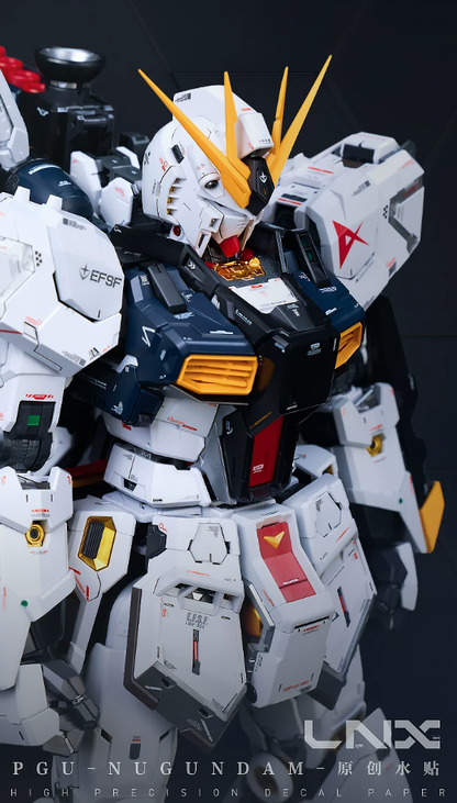 [Water decals] LNX Decal High Precision Water Slide Decal - For PG Unleashed 1/60 MG 1/100 PGU NU Gundam Model Kit