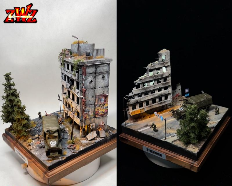 [Model Scene / Diorama Kit] City Scene Set Materials for model kits