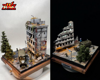 [Model Scene / Diorama Kit] City Scene Set Materials for model kits