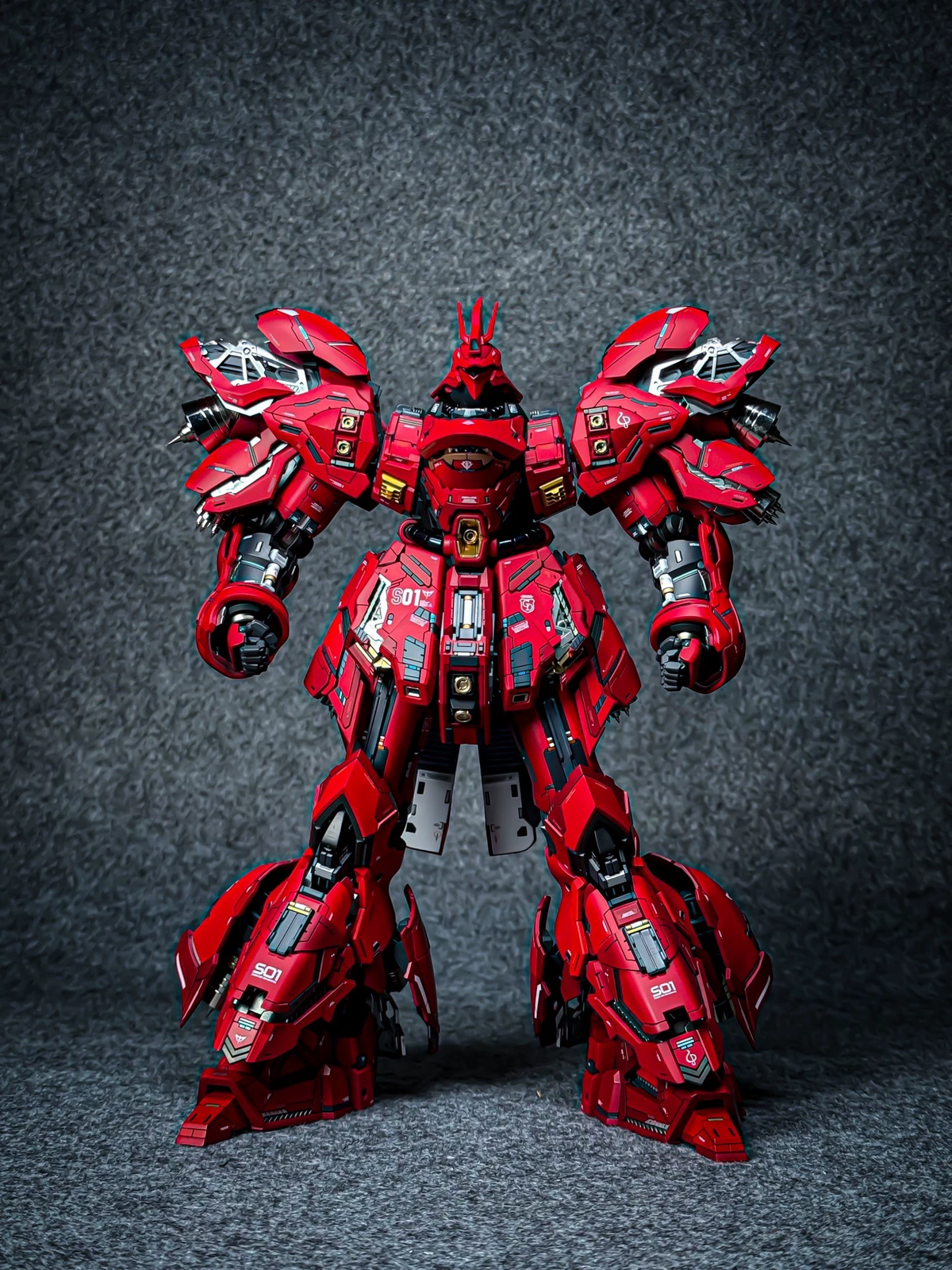 [Painted Resin Kit]  YUJIAO LAND 1/100 MG MSN-04 SAZABI  Resin Conversion Kit