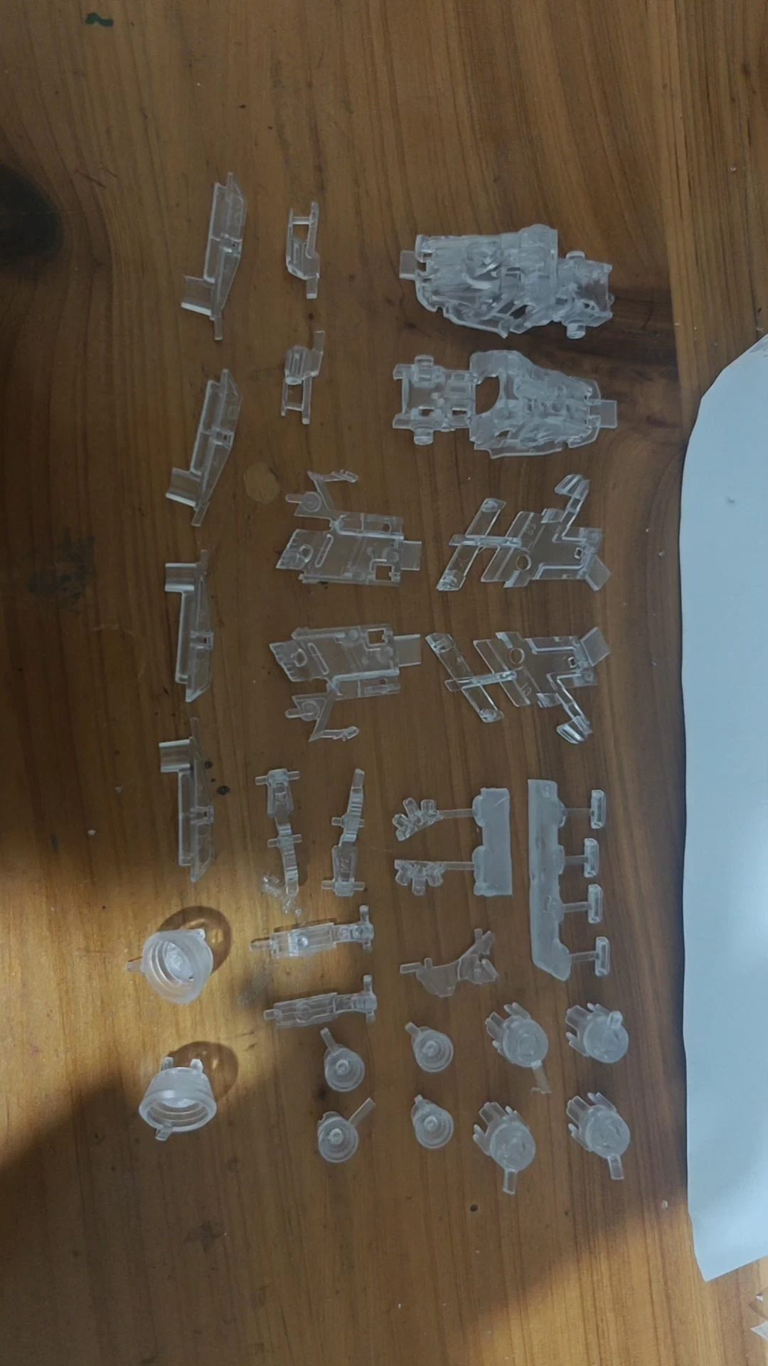 [3D printed pieces] Farmer Creation 1/100 GK Style Nu Model Kit 3D printed parts Shoulder metal parts clear parts