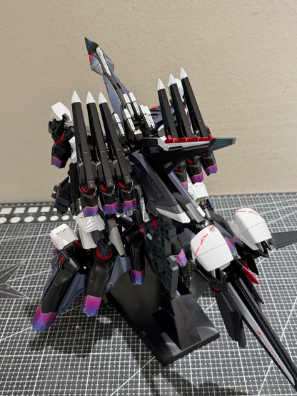 [Custom Painting] Bandai HG 1/144 Mobile Suit Gundam Hathaway's Flash TX-ff104 Alyzeus(Black Red Color Scheme ) Model Kit