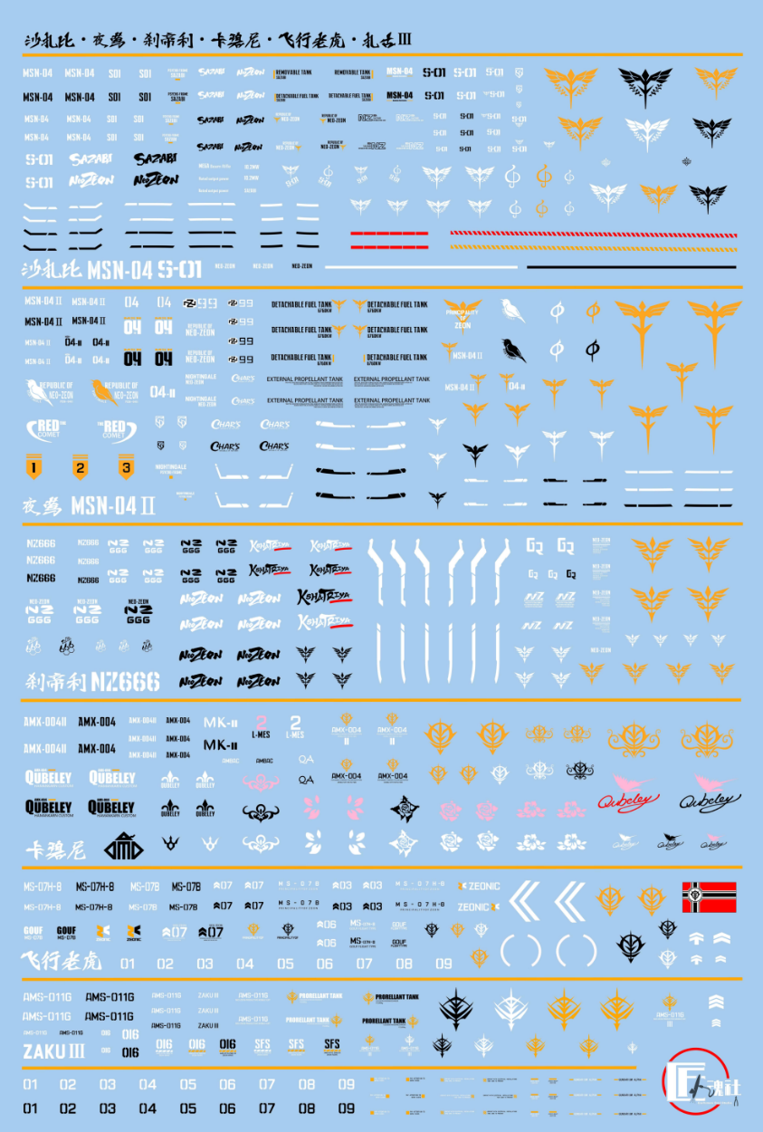 [Water decals] Decals for artifact/FW Model Water decals/waterslide Model Accessories Hobby DIY