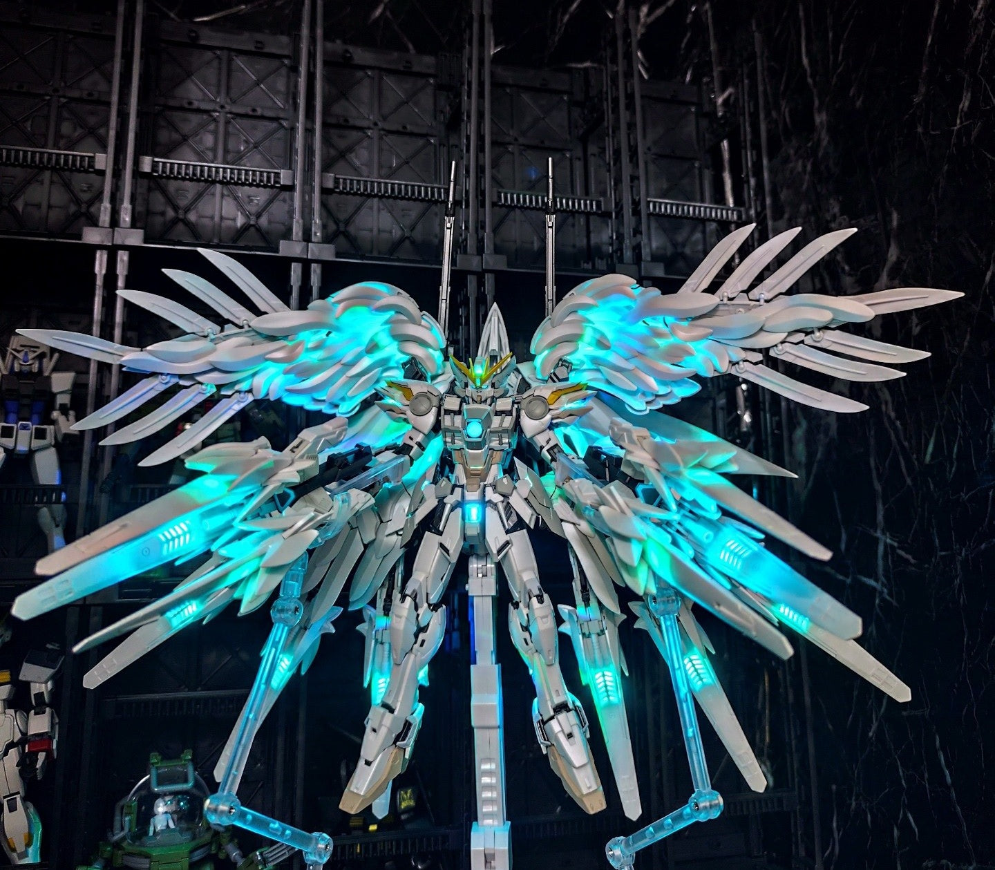 [Light/Color customization]Daban 1/100 8827 Fix MG XXXG-00YSW Wing Gundam Snow White Prelude Model Kit Light-up Assembled Version