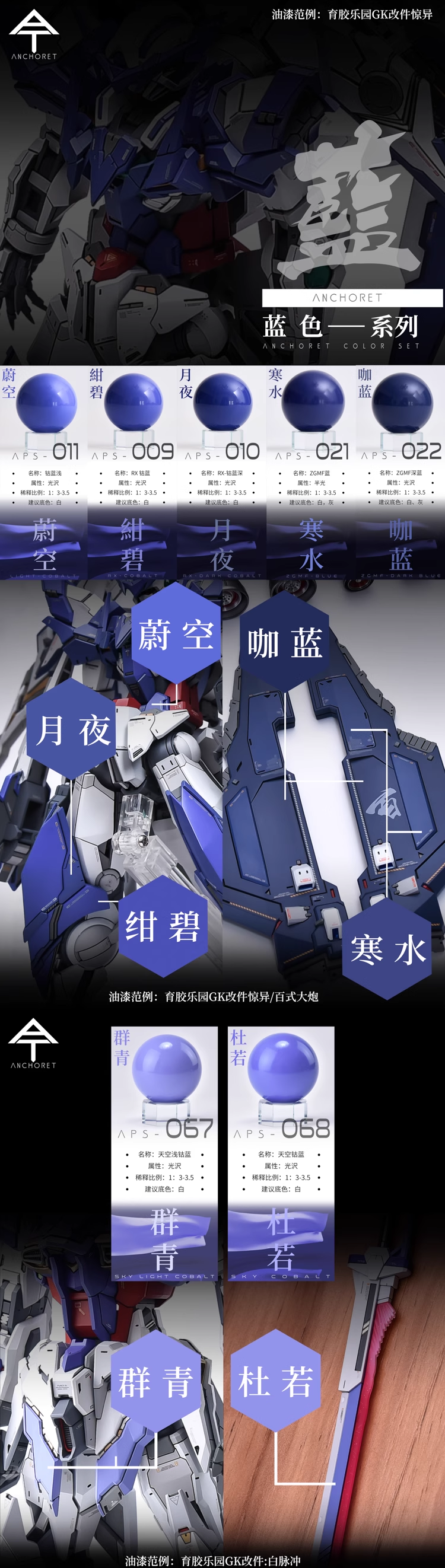 [Paint Oil-based] AnchoreT Blue Color Series