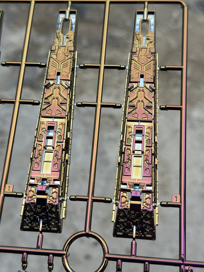 [Custom Electroplating] PG Unleashed 1/60 Nu Gundam (HI-V Geometric Plating Color Scheme) Model Kit