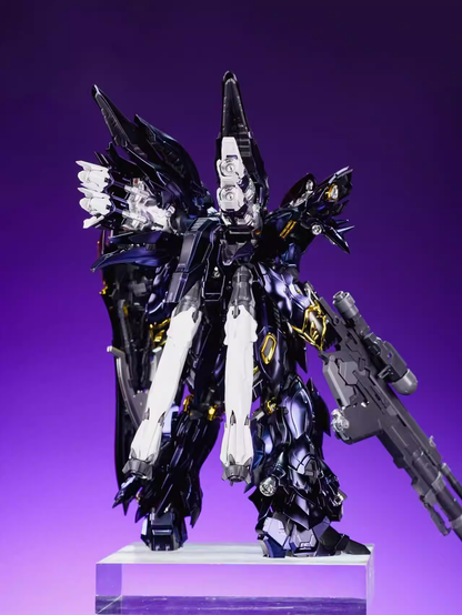 [Color customization]Comet Technology-01-Crimson Drei MG 1/100 GK Sinanju Model Kit (Electroplated black purple color scheme) Model Kit