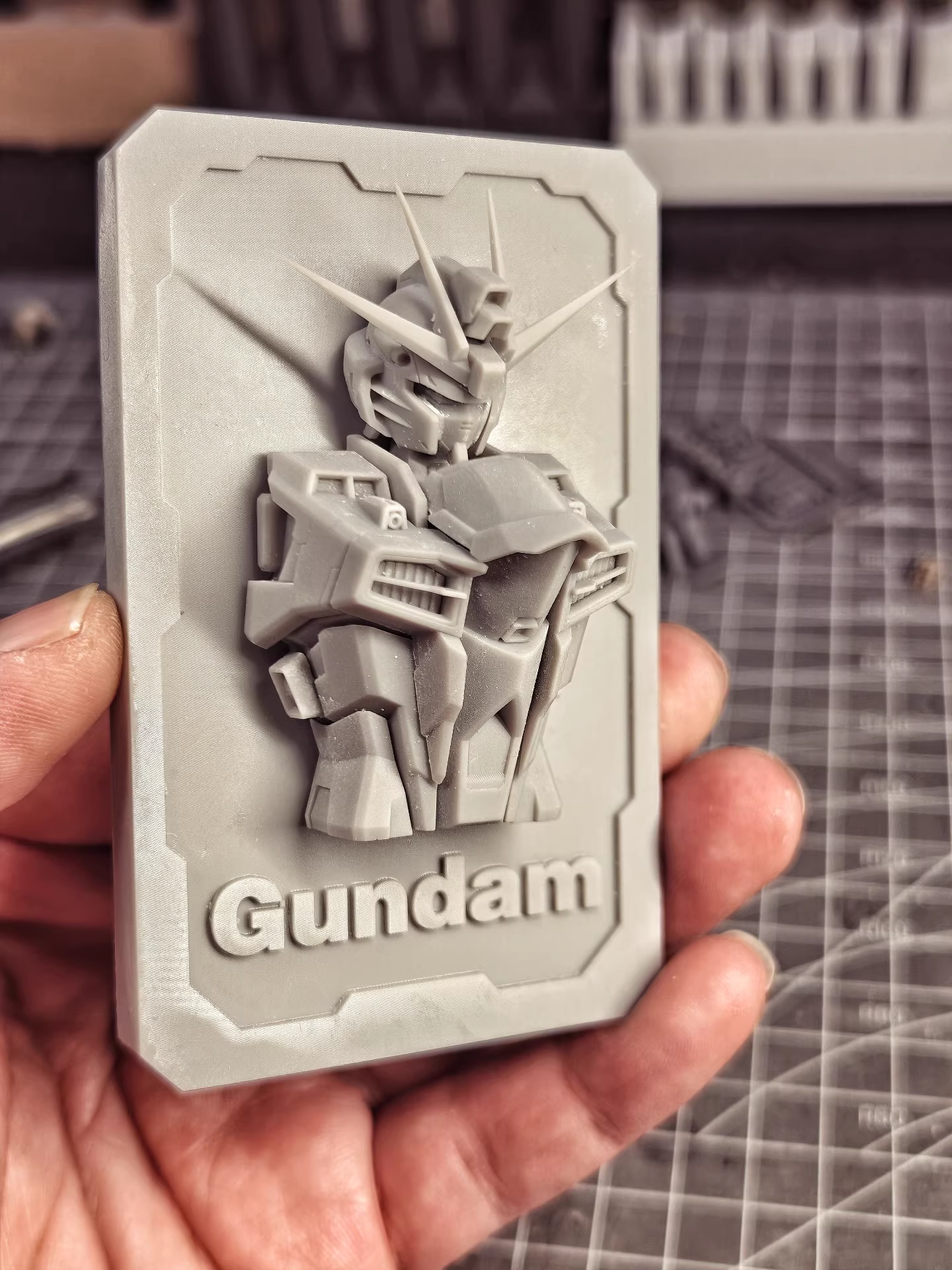 [3D printed parts] Rising Freedom Gundam Card Bust refrigerator magnet Decorative Card Bust