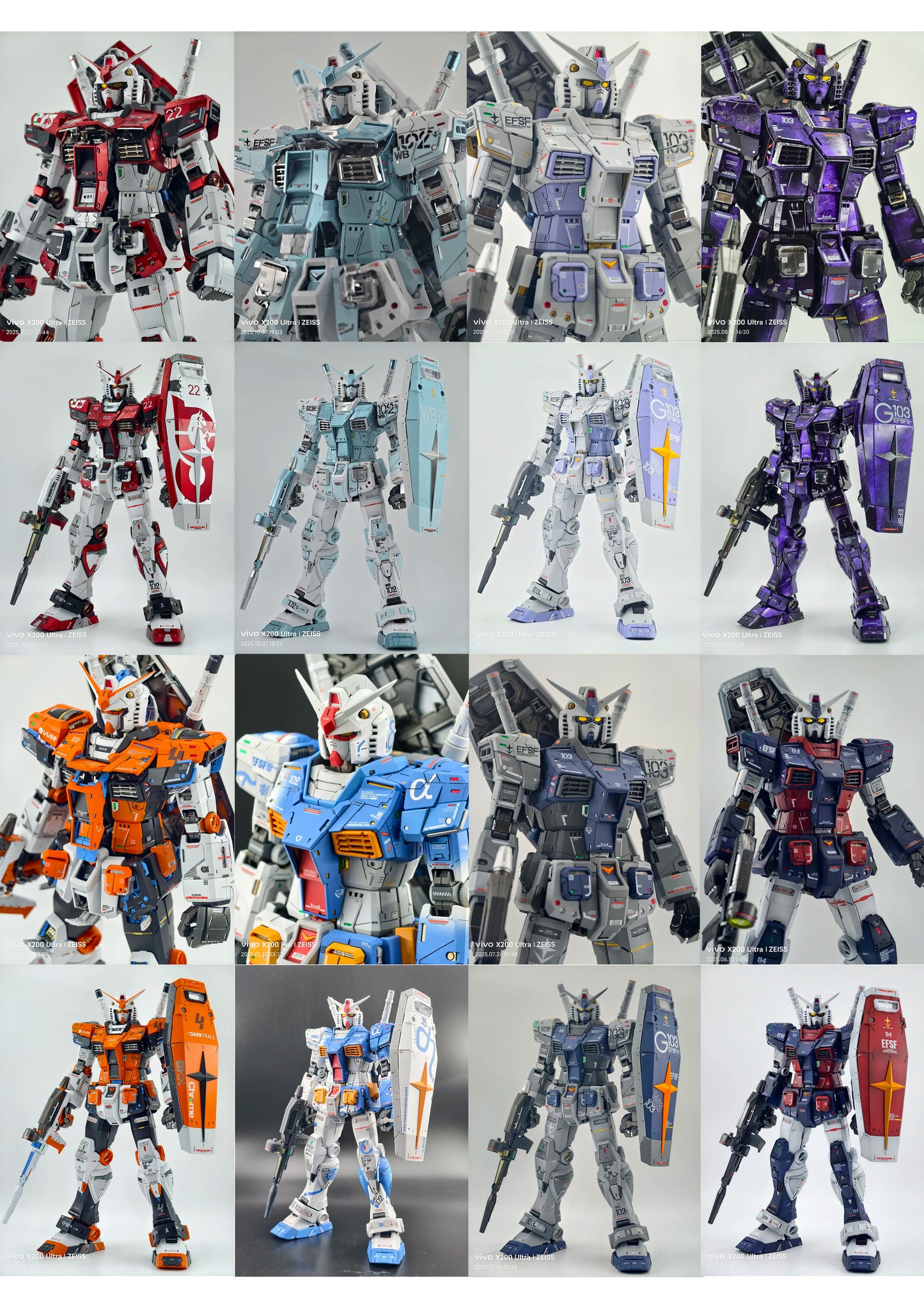 [Color customization] BANDAI/DABAN PG Unleashed 1/60 RX 78 Gundam MODEL KIT