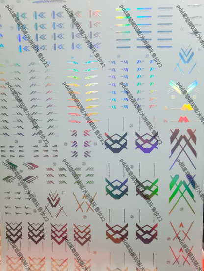 [Water decals] Laser Decal High Precision Water Slide Decal - For Daiblos Core CZ-011B Colada