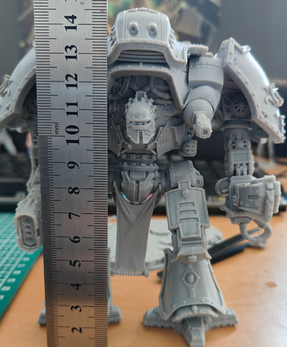 [Warhammer] Warhammer Tabletop Game Knight Armor | High-Precision Resin Grey Model, Unpainted Resin Print Model
