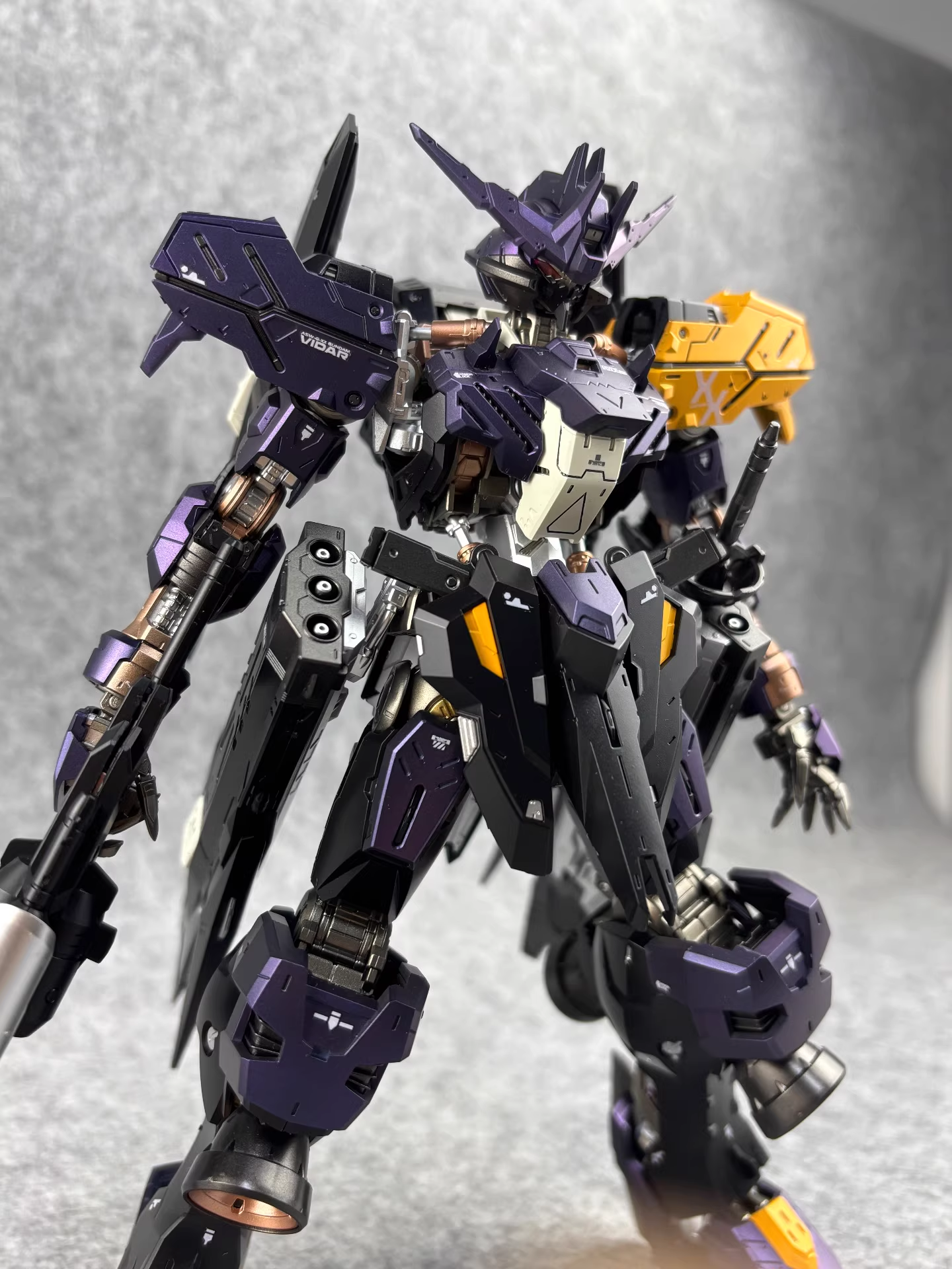 [Color customization] MG 1/100 ASW-G-XX Gundam Vidar (Prism Blue-Black/Shading Color Scheme)