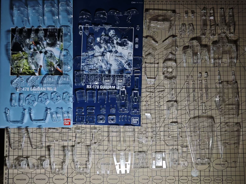 [Clear parts] 1/60 PG MK-II（External armor clear parts)