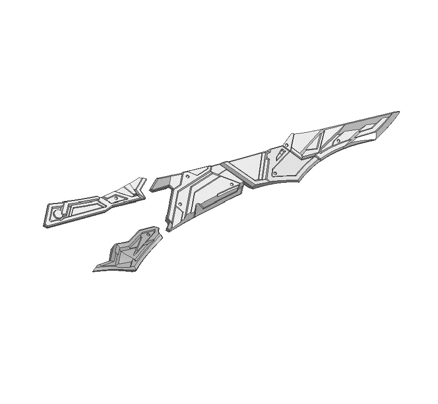 [3D printed parts] Infinity Nova Nemesis 1/100 Scale Model Kit (Wing cover parts)-airlift