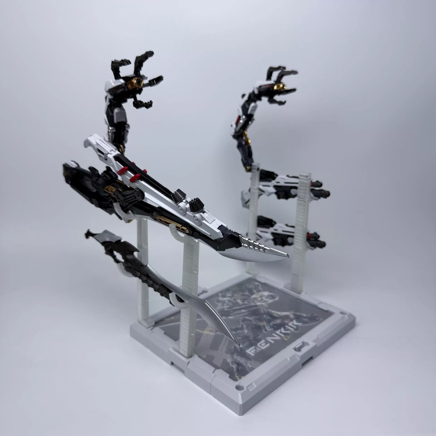 [3D printed pieces] 3D printed pieces for Infinity Nova RMD Fenrir head extension parts and weapon stand parts