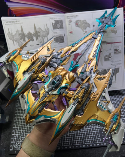[Color customization]IN ERA+ 1/100 RMD Series Thunderbolt Manta Ray Equipment Version（gold color scheme）Model Kit