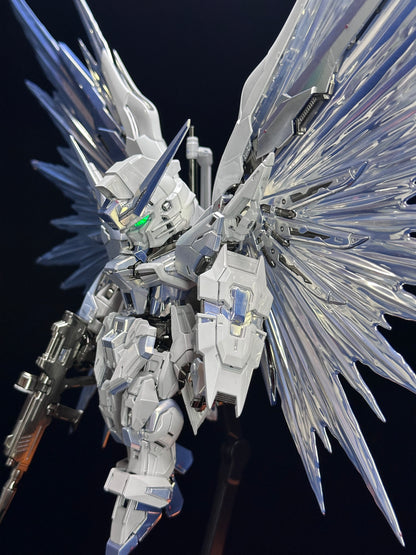 [Custom Electroplating] Bandai MGSD Destiny (Titanium white and Twilight Electroplated Color Scheme) Model Kit