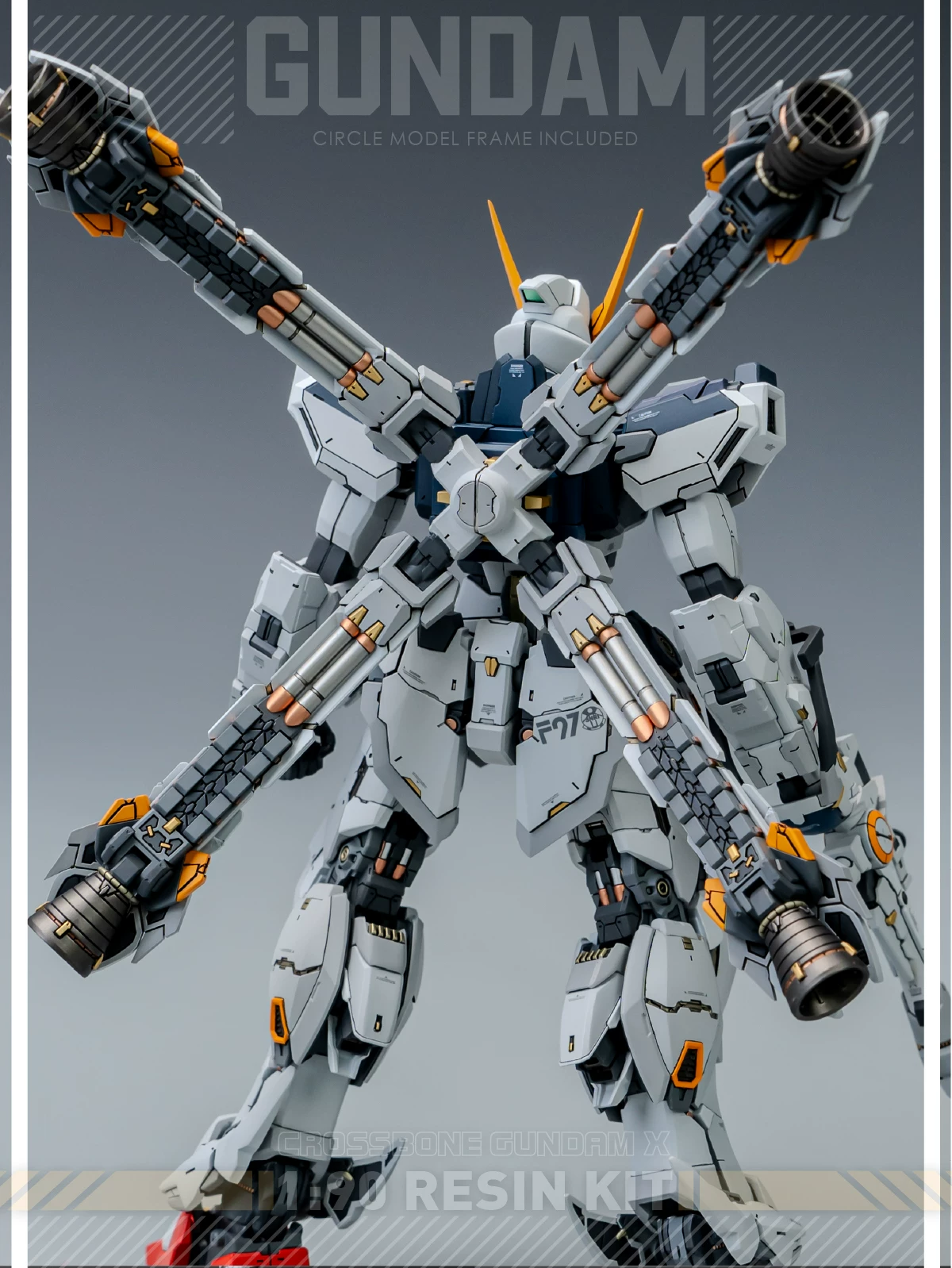 [Painted Resin Kit] Amazing Cast 1/90 Crossbone Gundam X1 GK Resin Conversion Kit
